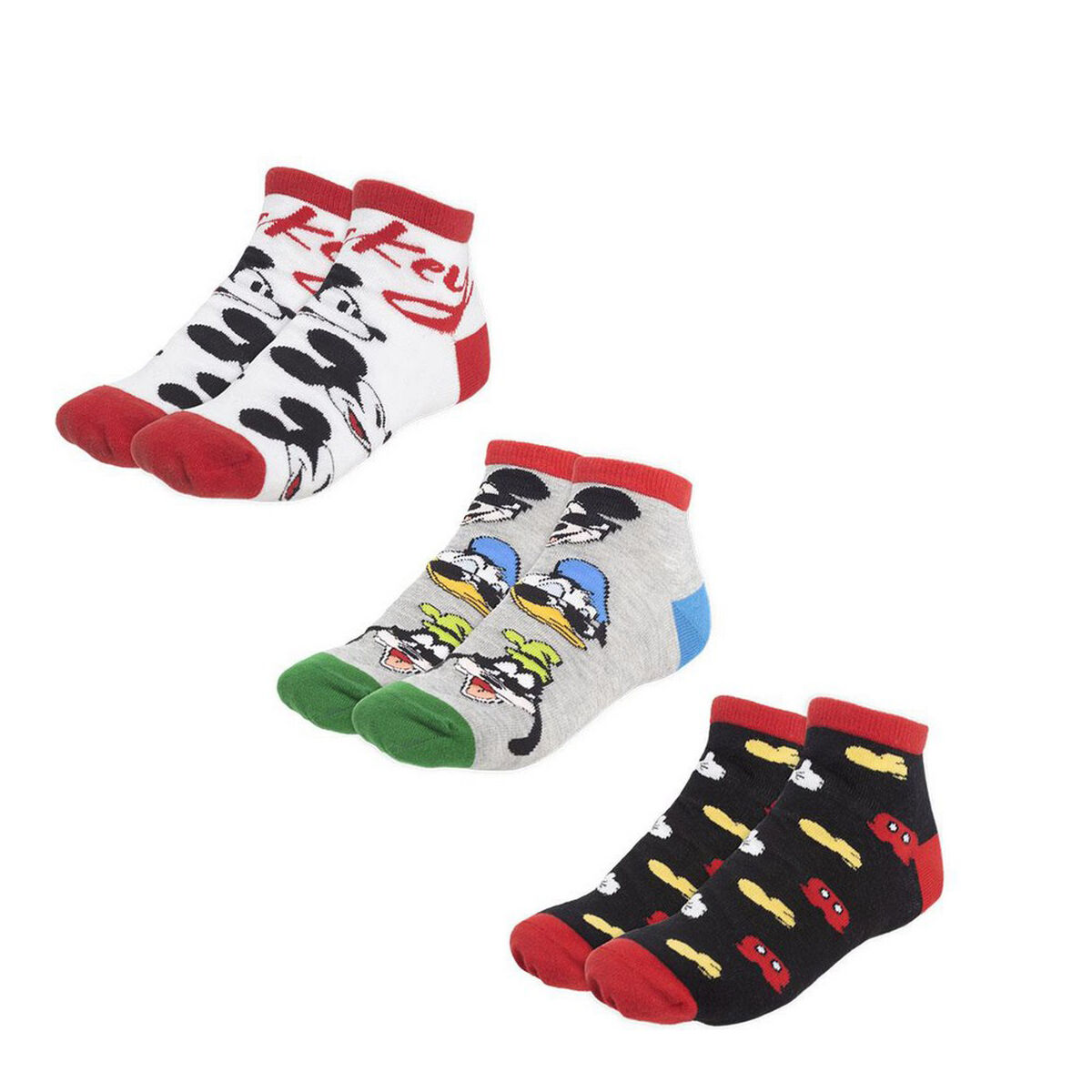 Socks Mickey Mouse Unisex 3 pairs Socks Mickey Mouse Unisex 3 pairs