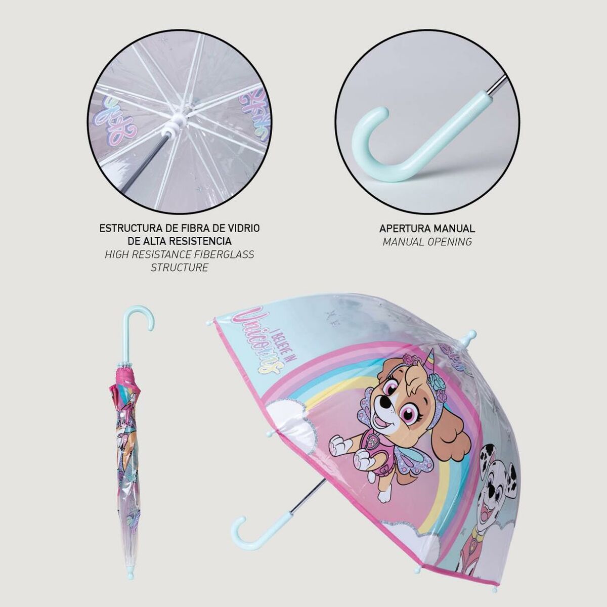 Umbrella The Paw Patrol  71 cm Pink