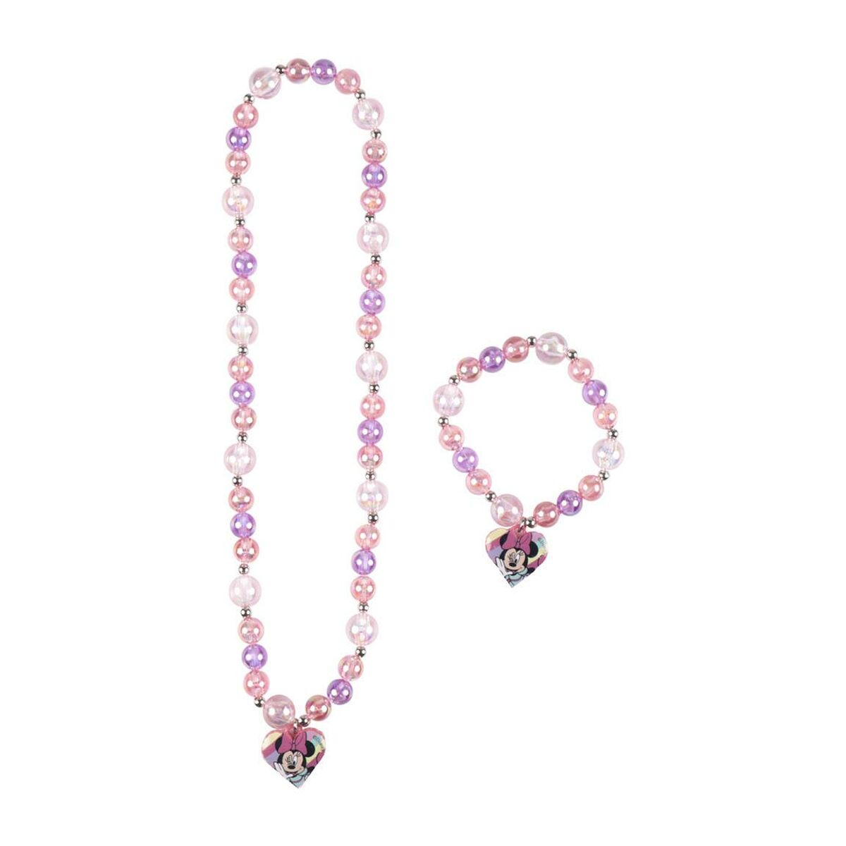 Necklace and Bracelets set Minnie Mouse Pink 2 Pieces Necklace and Bracelets set Minnie Mouse Pink 2 Pieces