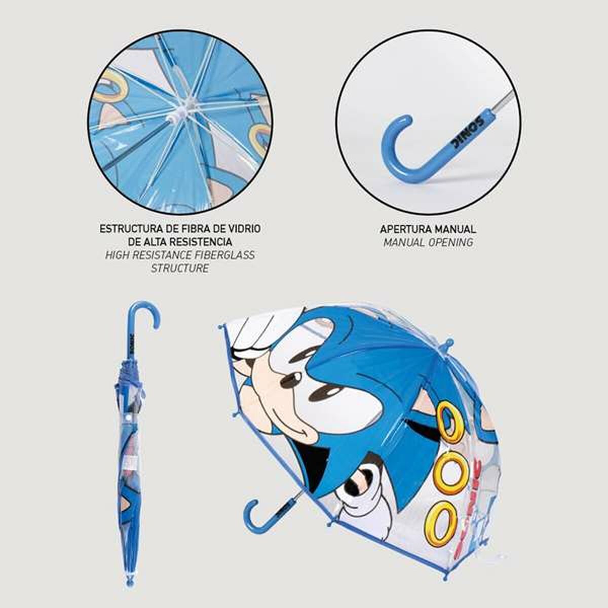 Umbrella Sonic  71 cm 45cm