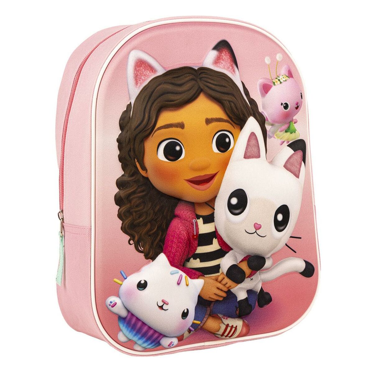 3D School Bag Gabby’s Dollhouse Pink 25 x 31 x 10 cm