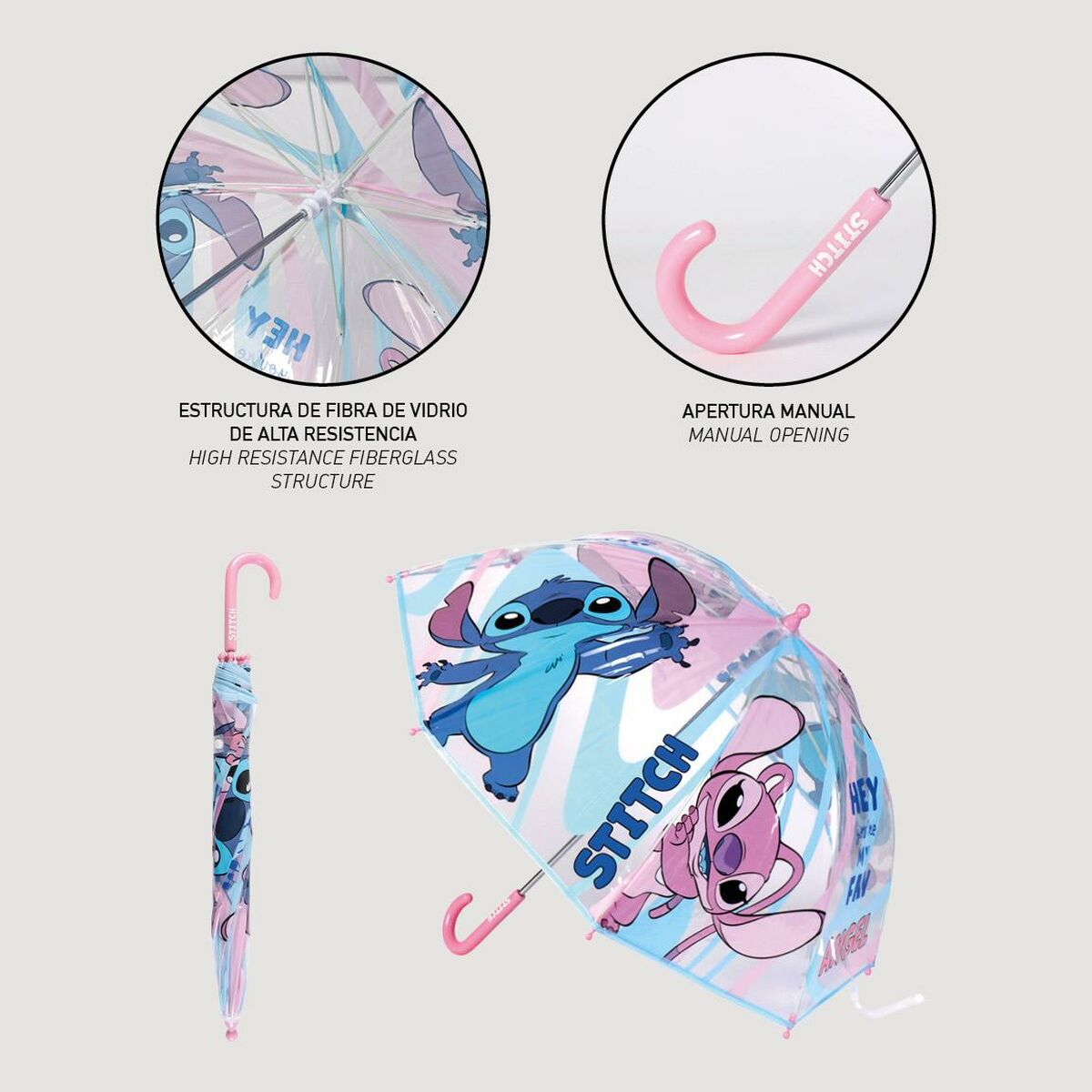 Umbrella Stitch Pink  71 cm Blue
