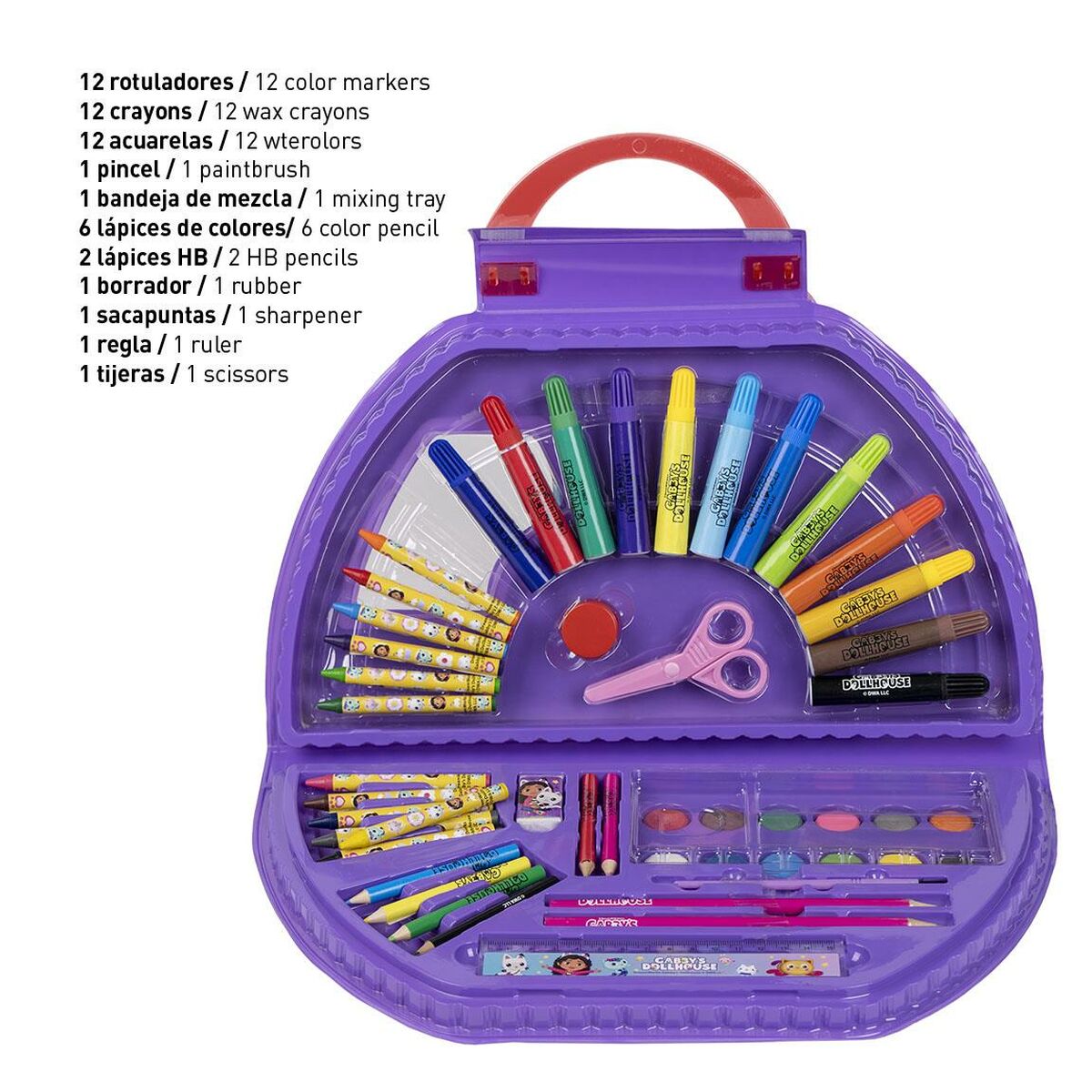 Stationery Set Gabby’s Dollhouse Multicolour 50 Pieces