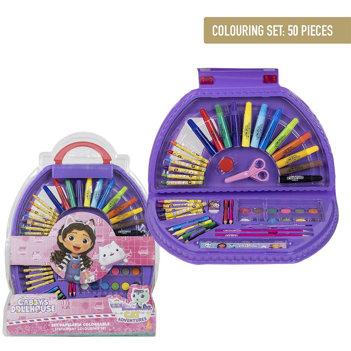 Stationery Set Gabby’s Dollhouse Multicolour 50 Pieces