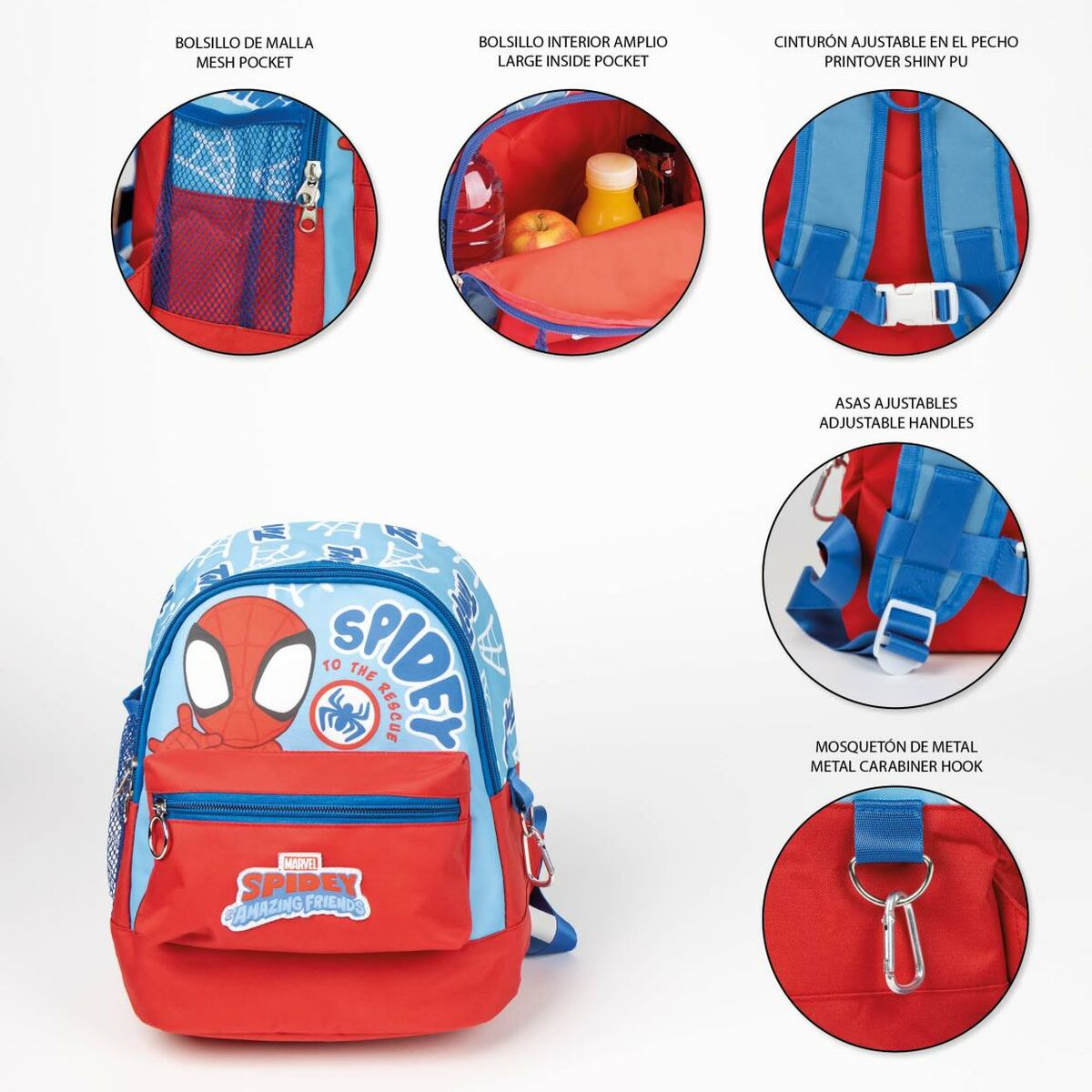 Hiking Backpack Spidey Children’s 25 x 27 x 16 cm Red 23 x 27 x 15 cm