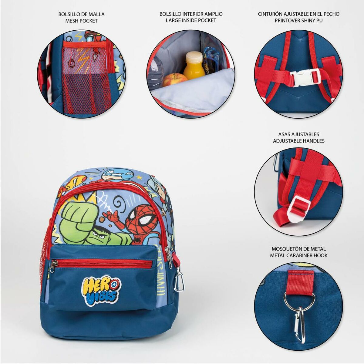 Hiking Backpack The Avengers Children’s 25 x 27 x 16 cm Blue
