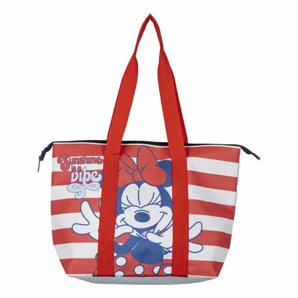 Beach Bag Minnie Mouse White Red 47 x 33 x 15 cm Beach Bag Minnie Mouse White Red 47 x 33 x 15 cm