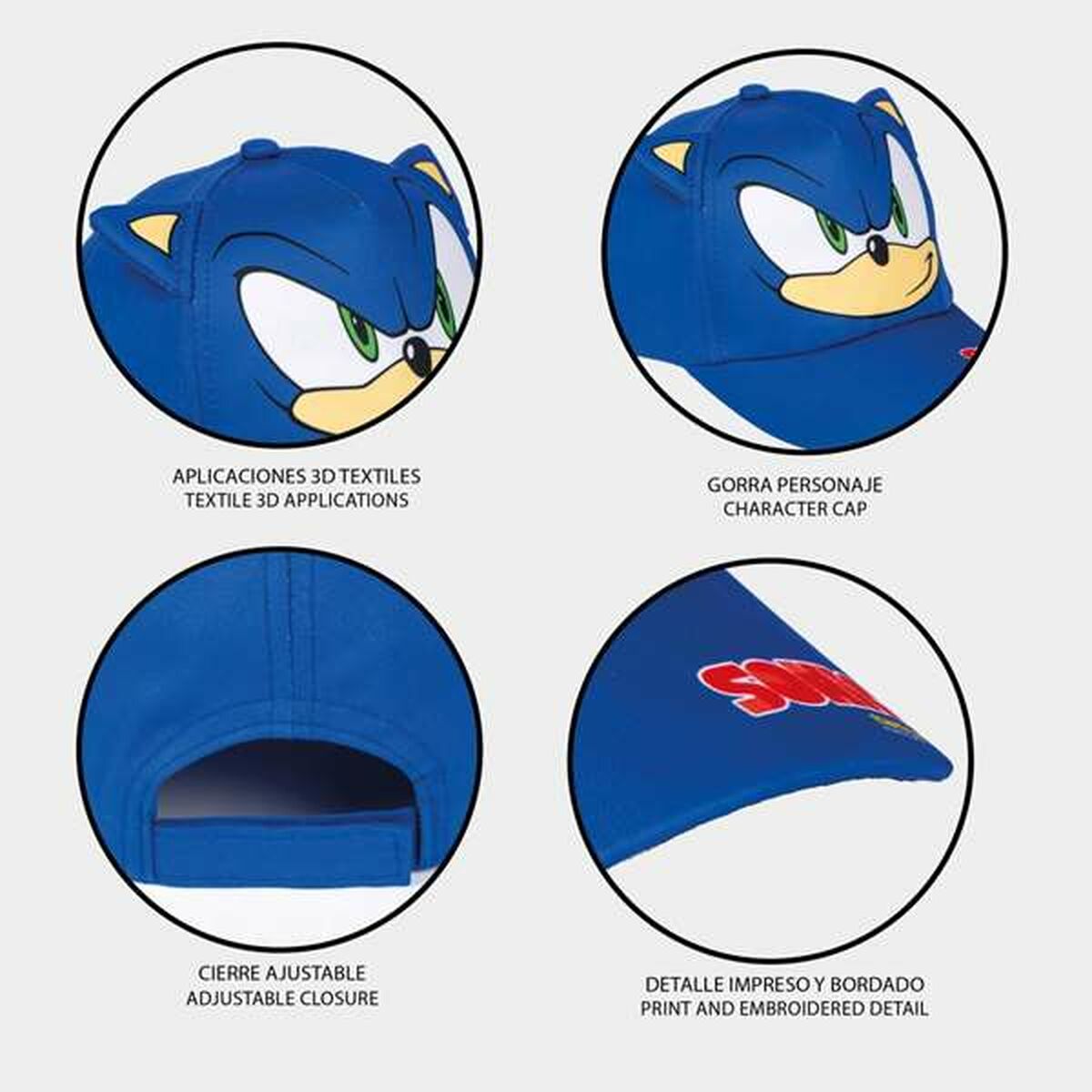 Child Cap with Ears Sonic