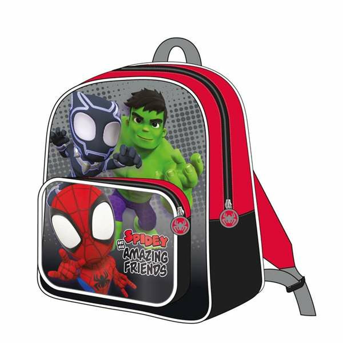 School Bag Spidey Red 25,0 x 30,0 x 1,2 cm
