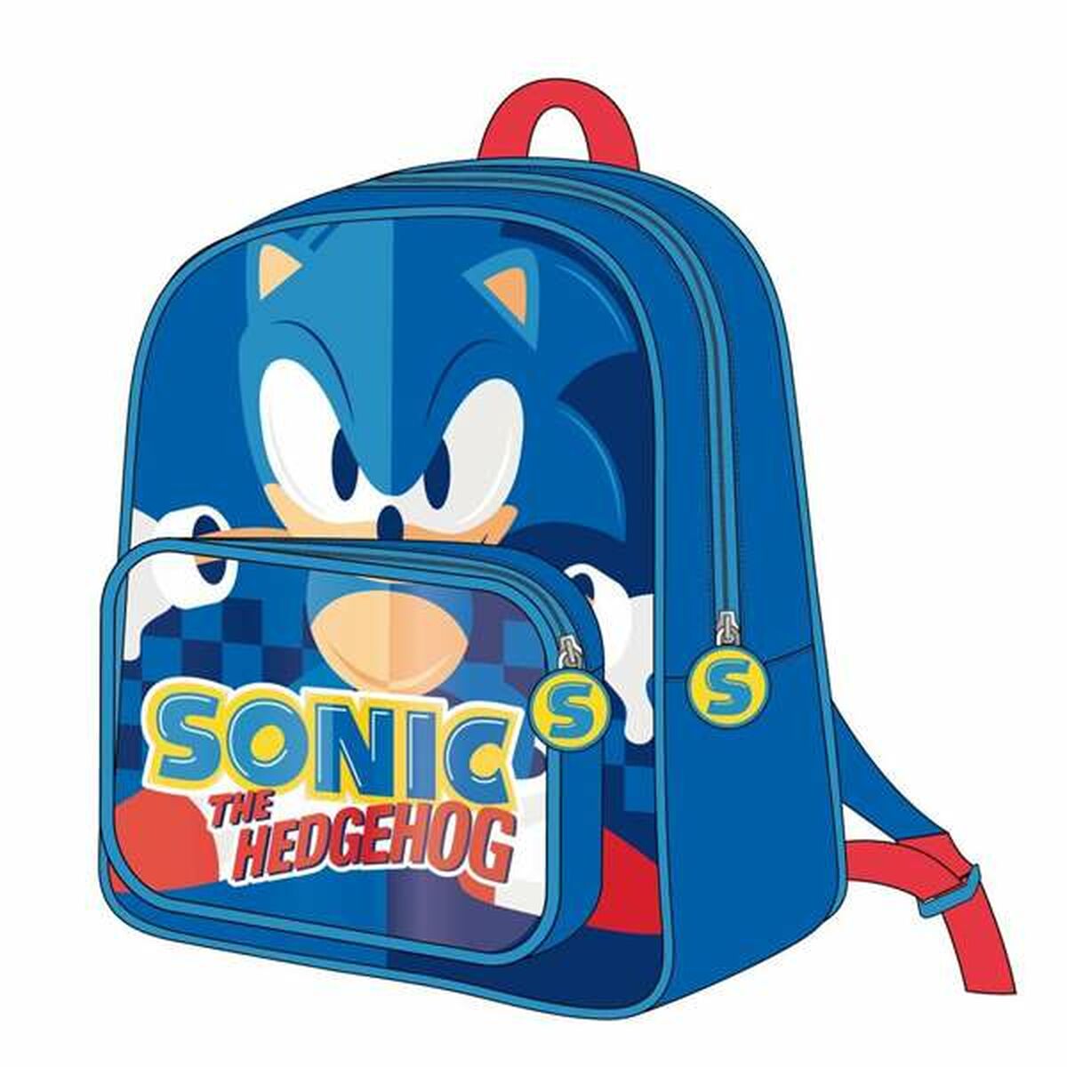 School Bag Sonic Blue 25,0 x 30,0 x 1,2 cm