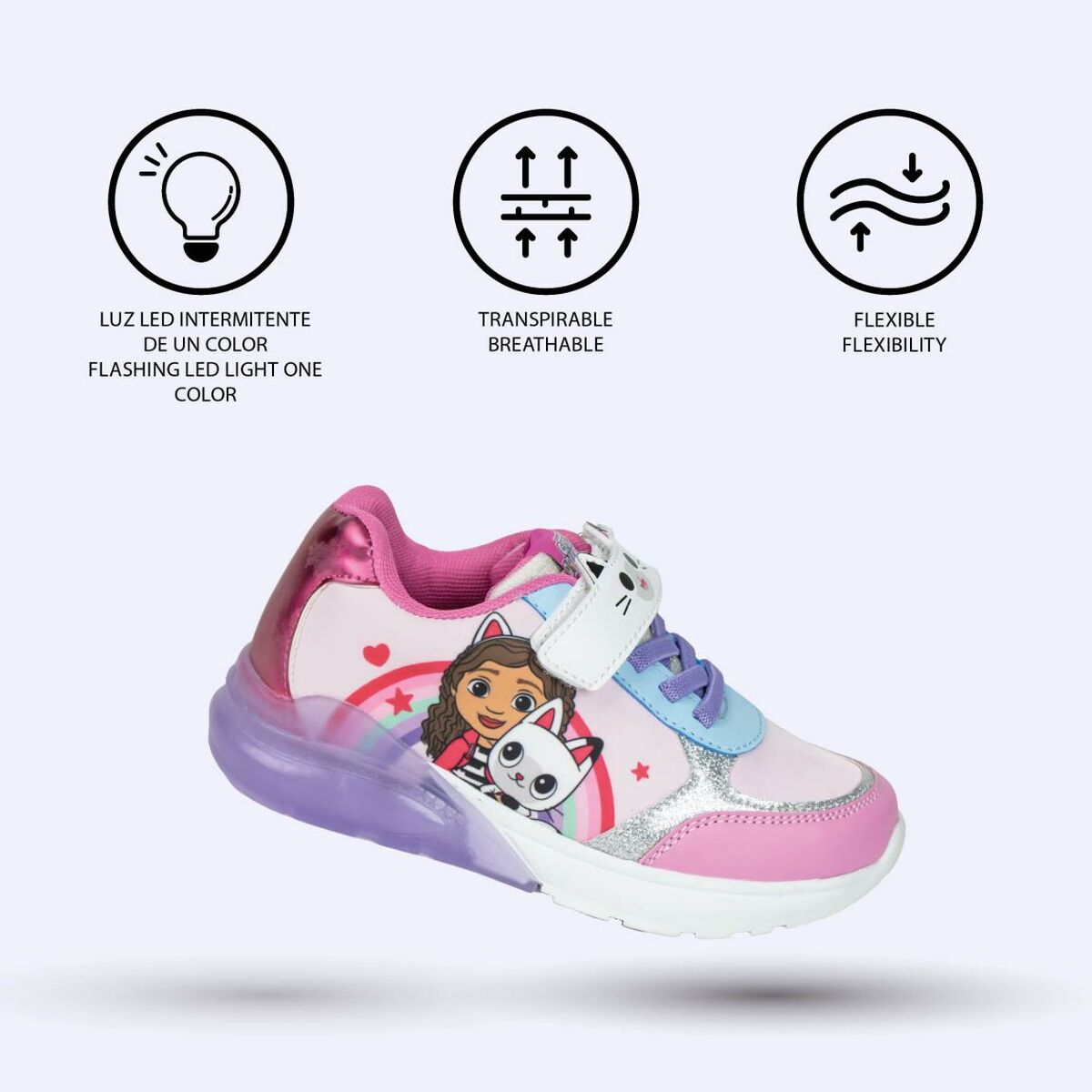 LED Trainers Gabby’s Dollhouse Pink