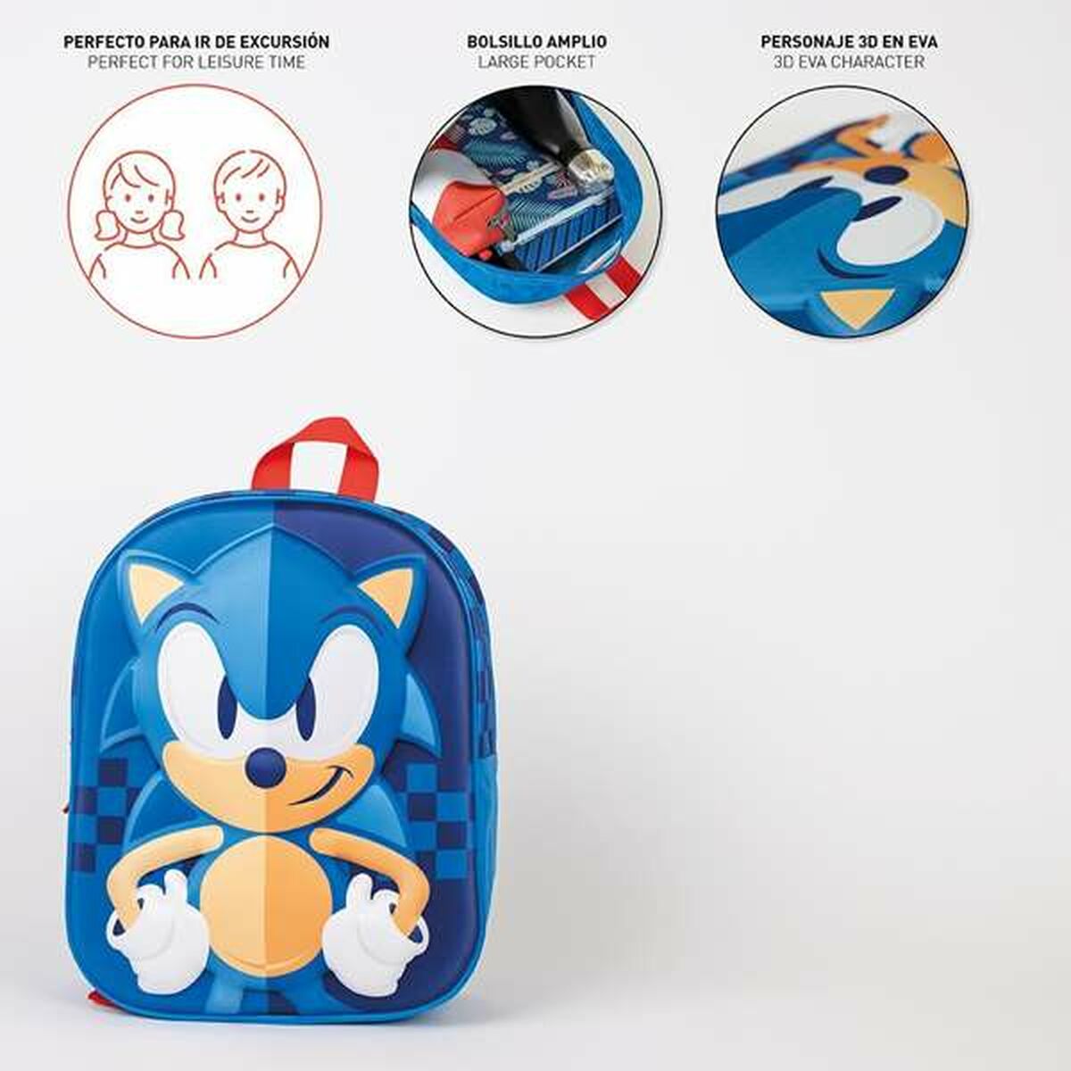 3D School Bag Sonic