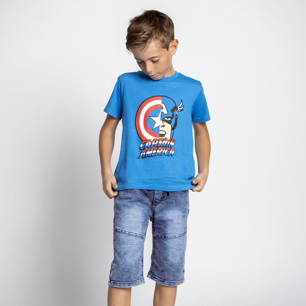 Child’s Short Sleeve T-Shirt The Avengers Blue