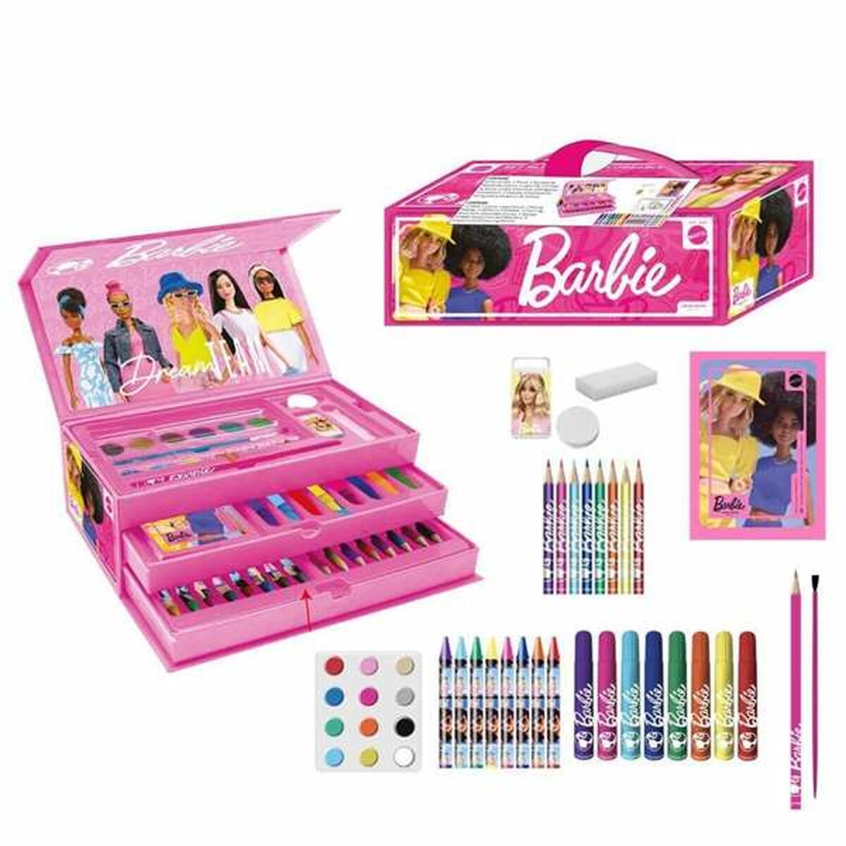 Stationery Set Barbie Pink