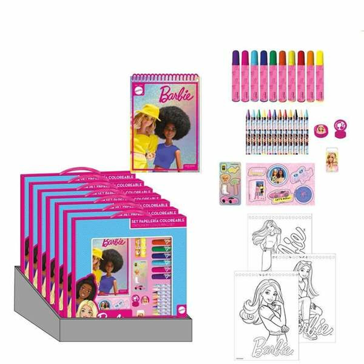 Stationery Set Barbie Pink Stationery Set Barbie Pink