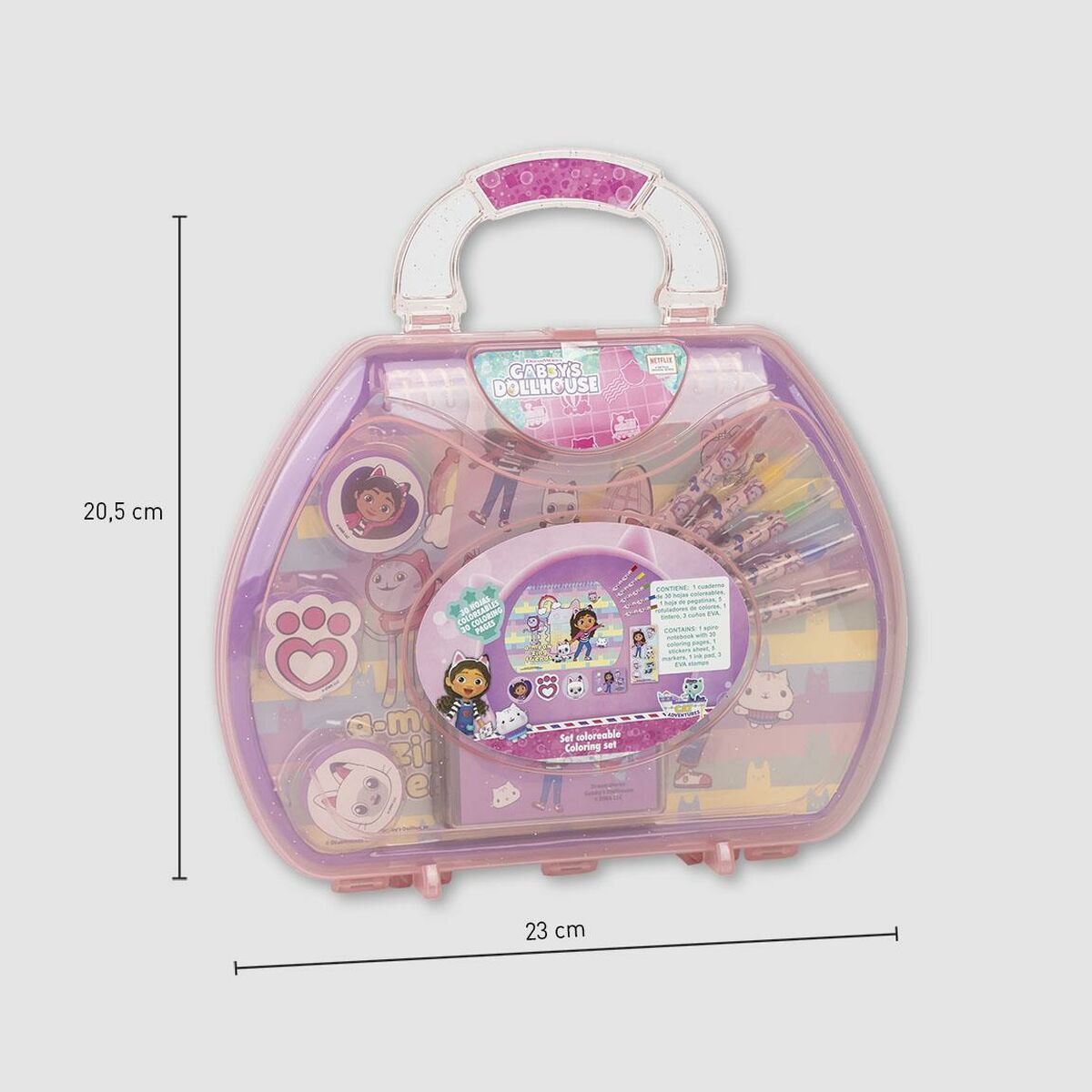 Stationery Set Gabby’s Dollhouse Pink Briefcase