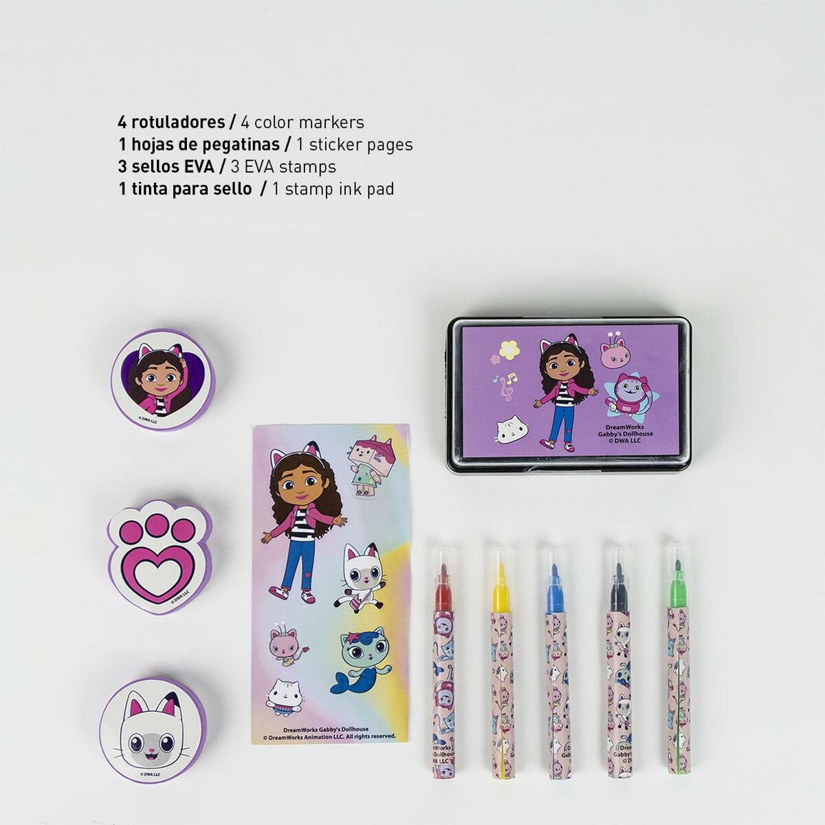 Stationery Set Gabby’s Dollhouse Pink Briefcase