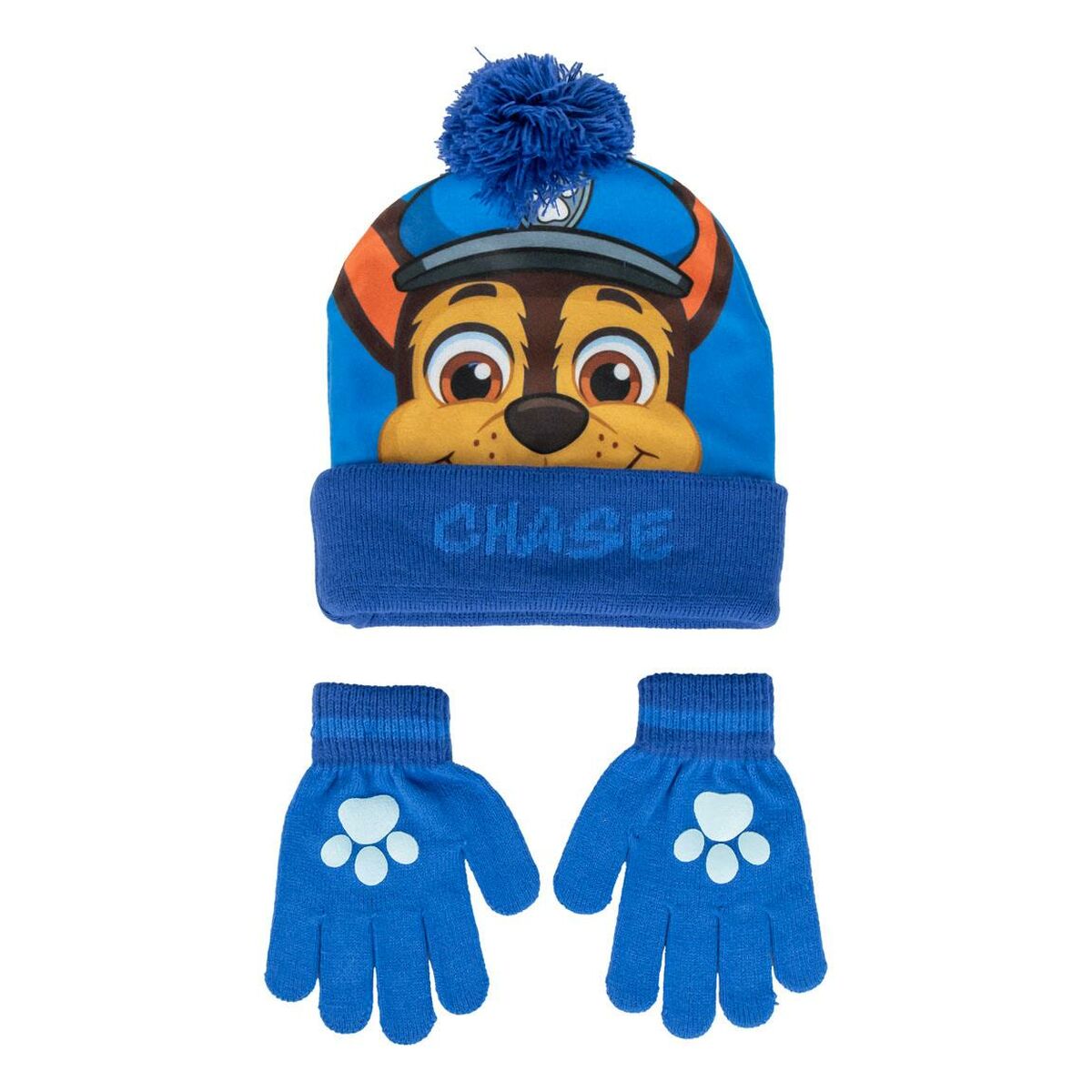 Hat & Gloves The Paw Patrol Blue (One size)