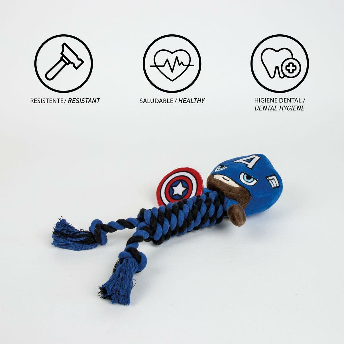 Dog chewing toy Marvel Blue 9,5 x 30 x 9,5 cm