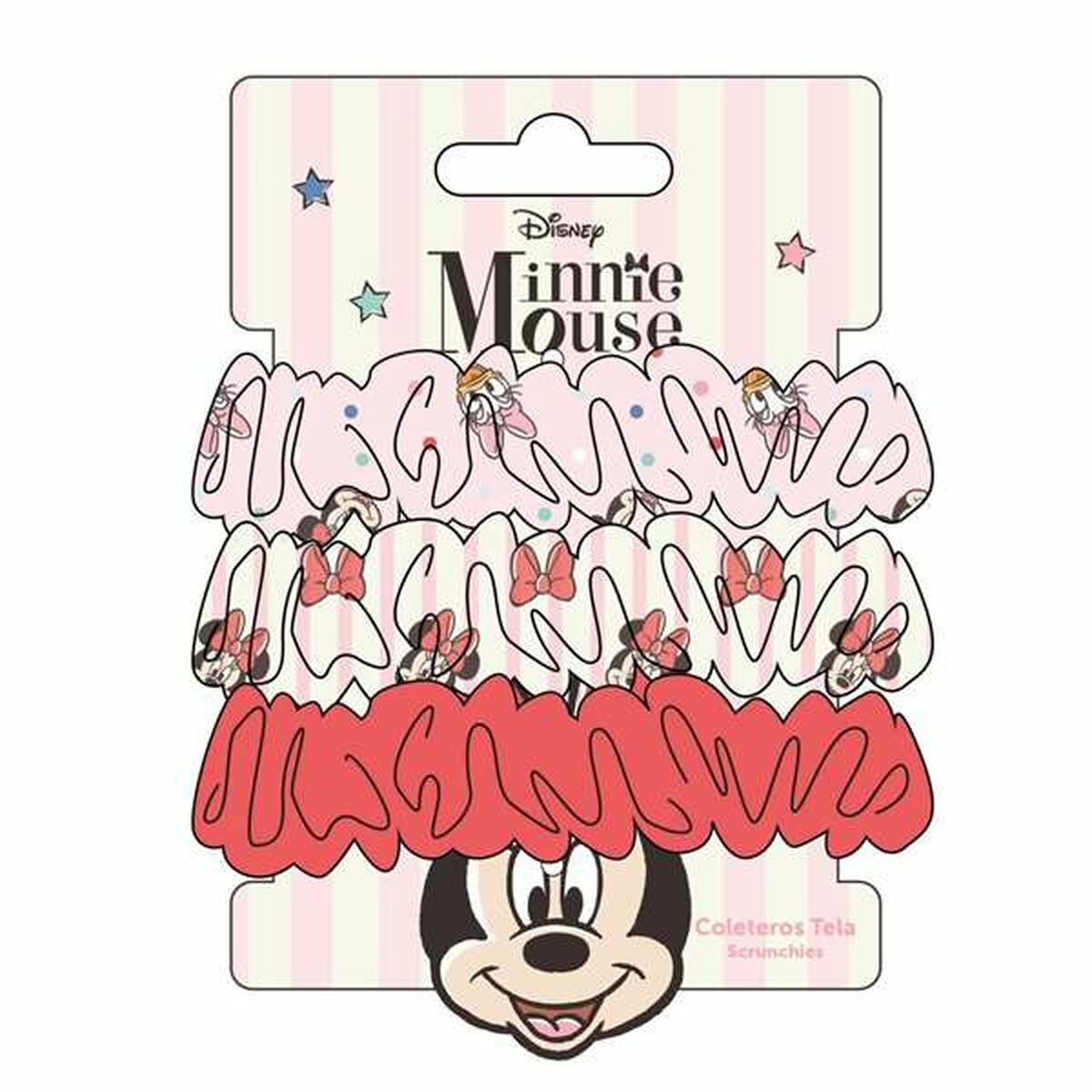 Rubber Hair Bands Minnie Mouse Red 3 Pieces Rubber Hair Bands Minnie Mouse Red 3 Pieces
