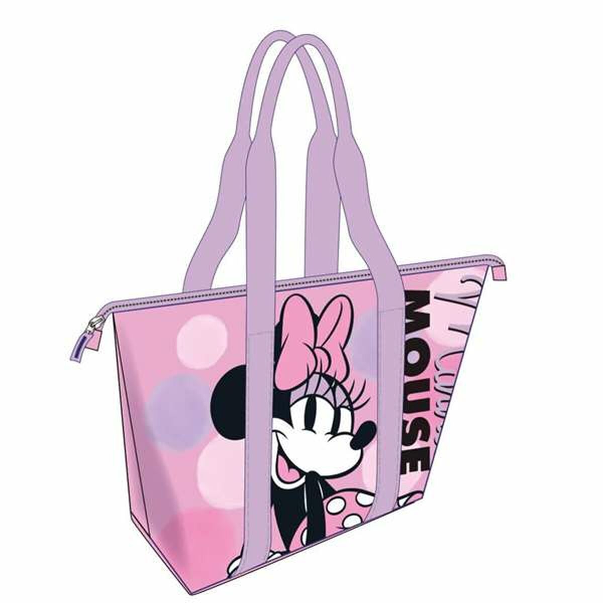 Beach Bag Minnie Mouse Pink 47 x 33 x 15 cm Beach Bag Minnie Mouse Pink 47 x 33 x 15 cm