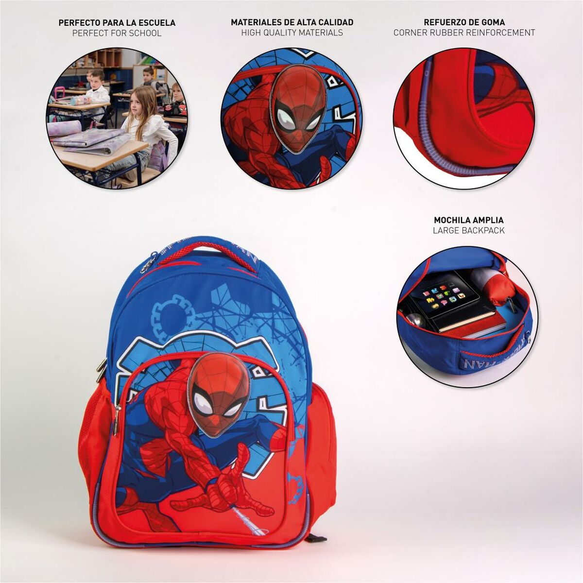 School Bag Spider-Man Blue 32 x 5,5 x 45 cm