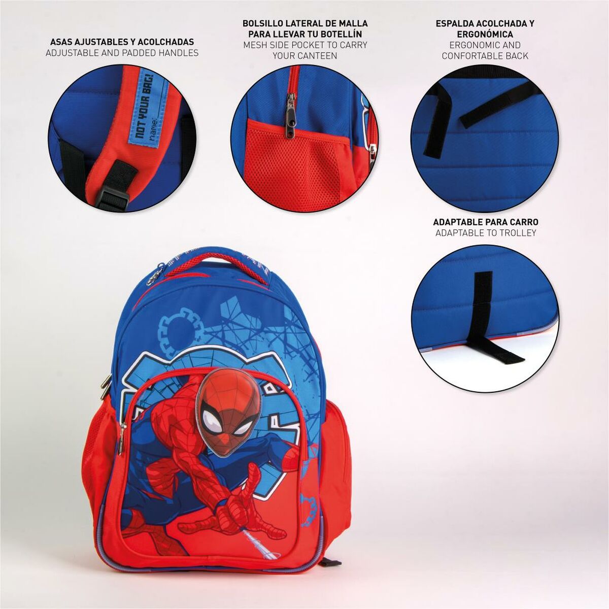 School Bag Spider-Man Blue 32 x 5,5 x 45 cm