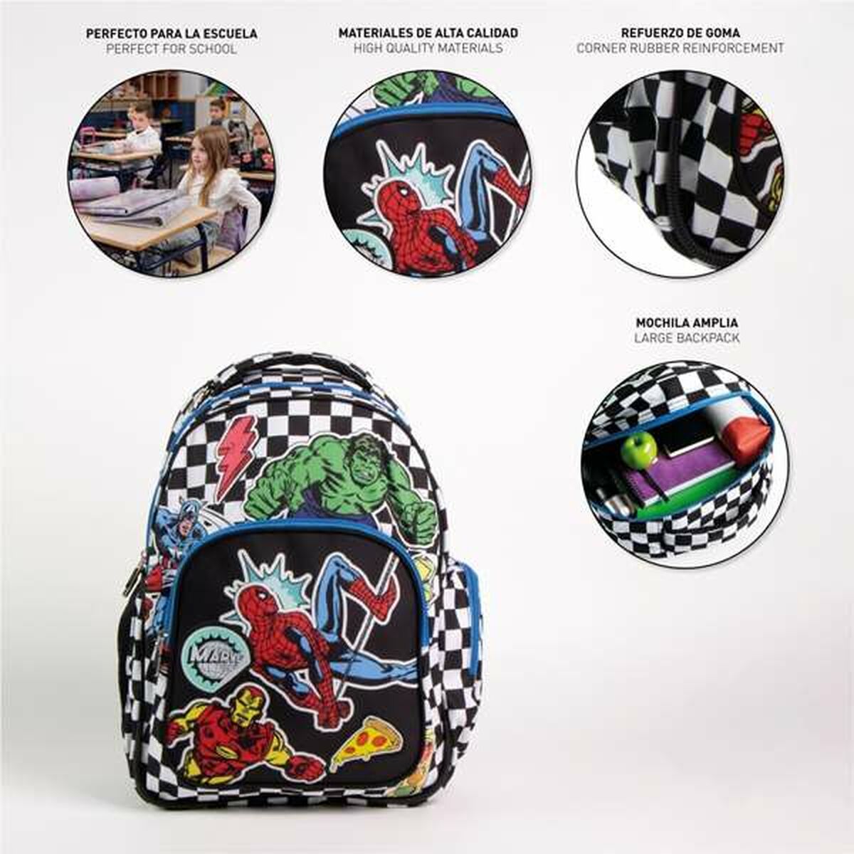 School Bag The Avengers Black