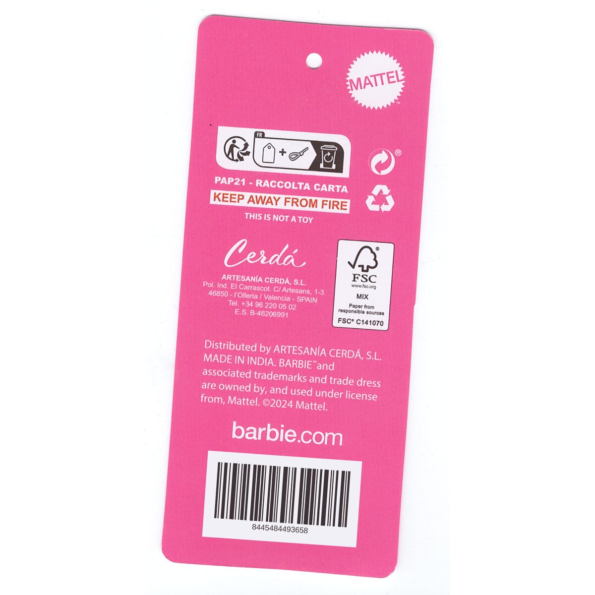 Triple Carry-all Barbie Fuchsia 2,2 x 1,1 x 22,5 cm