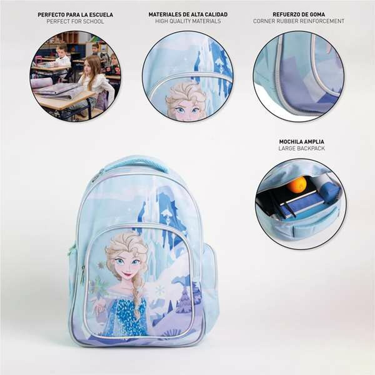 School Bag Frozen Blue