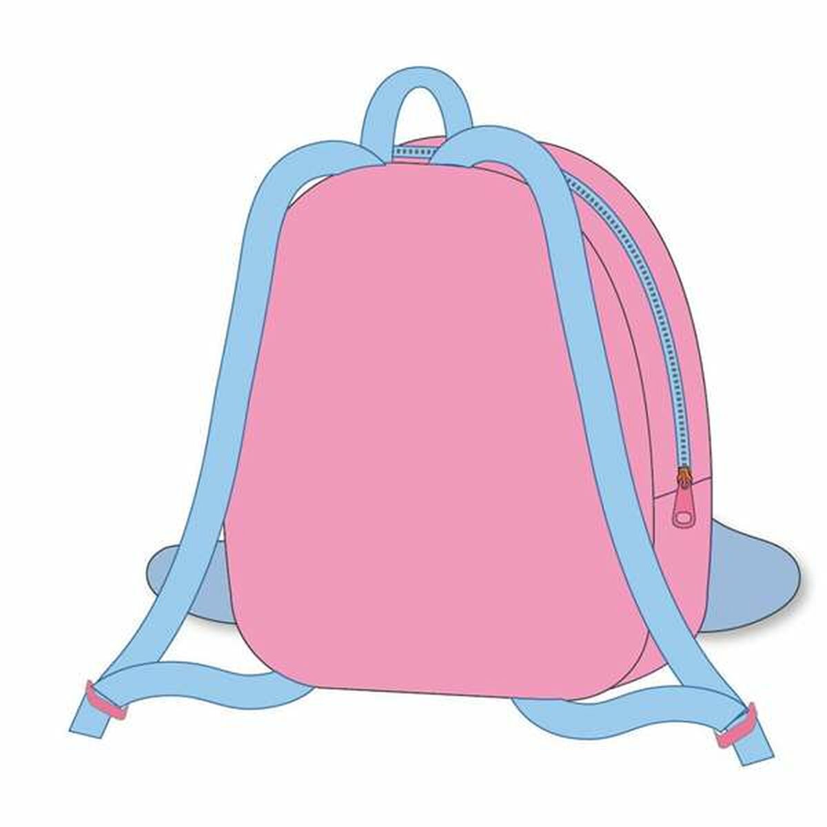 School Bag Stitch Pink 18 x 22 x 4 cm