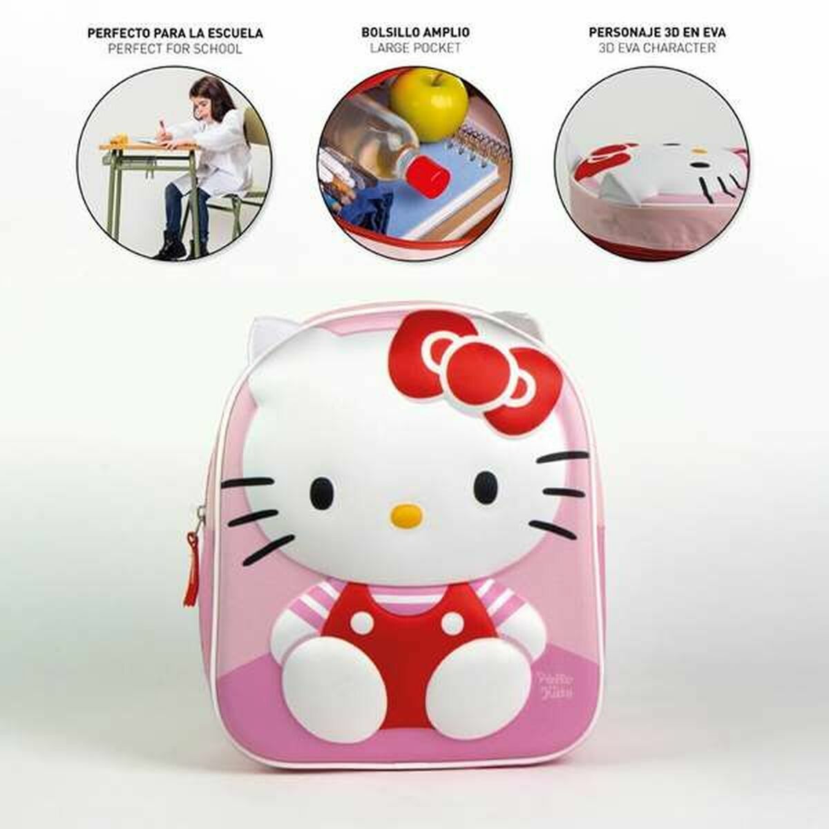 School Bag Hello Kitty Pink