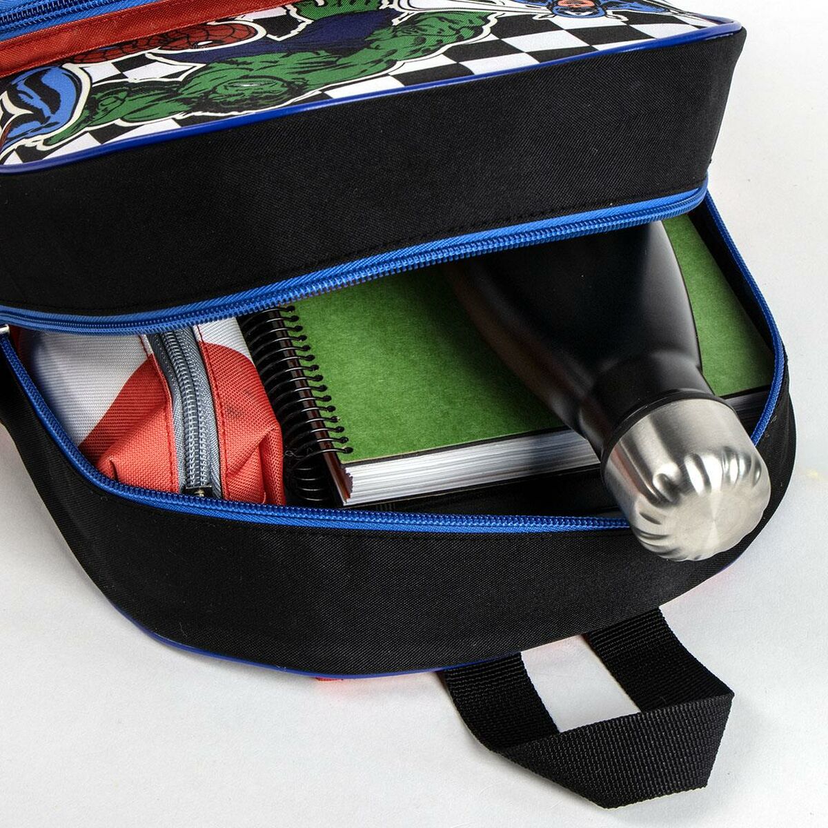 School Bag The Avengers Black 25 x 31 x 12 cm