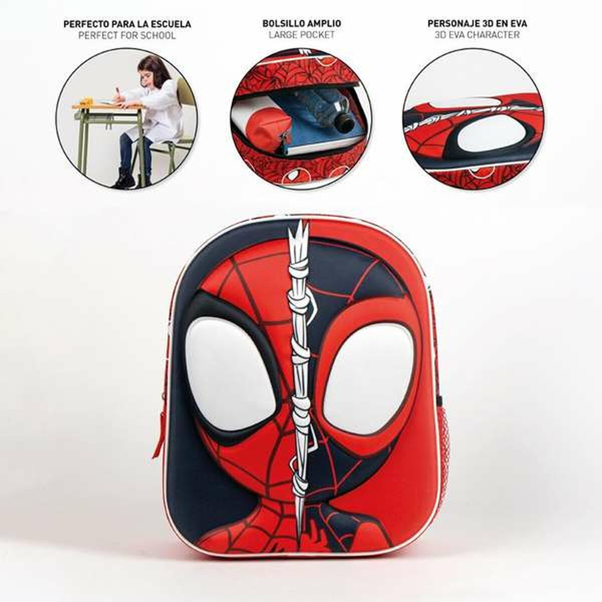 School Bag Spider-Man Red 25,0 x 31,0 x 10,0 cm