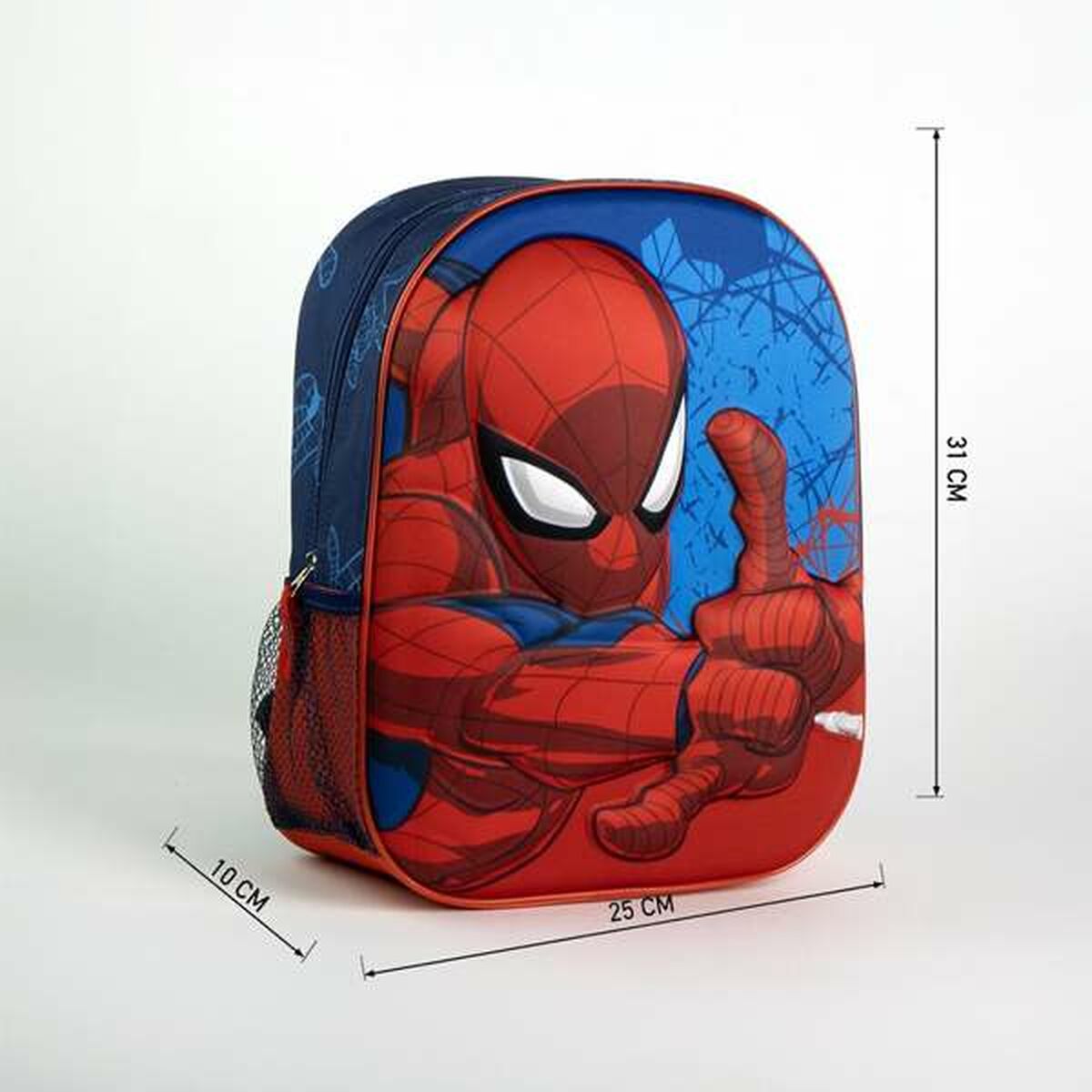 3D School Bag Spider-Man Blue 25,0 x 31,0 x 10,0 cm