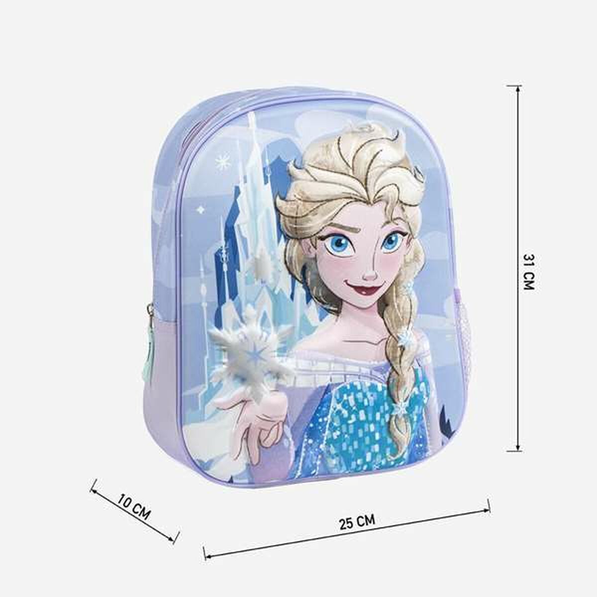 3D School Bag Frozen Blue 25,0 x 31,0 x 10,0 cm