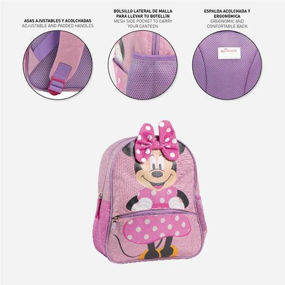 School Bag Minnie Mouse Pink