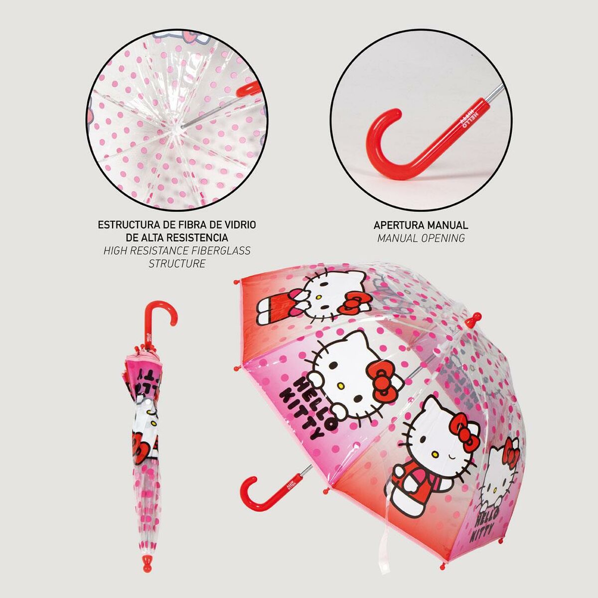 Umbrella Hello Kitty Pink 45 cm  45 cm