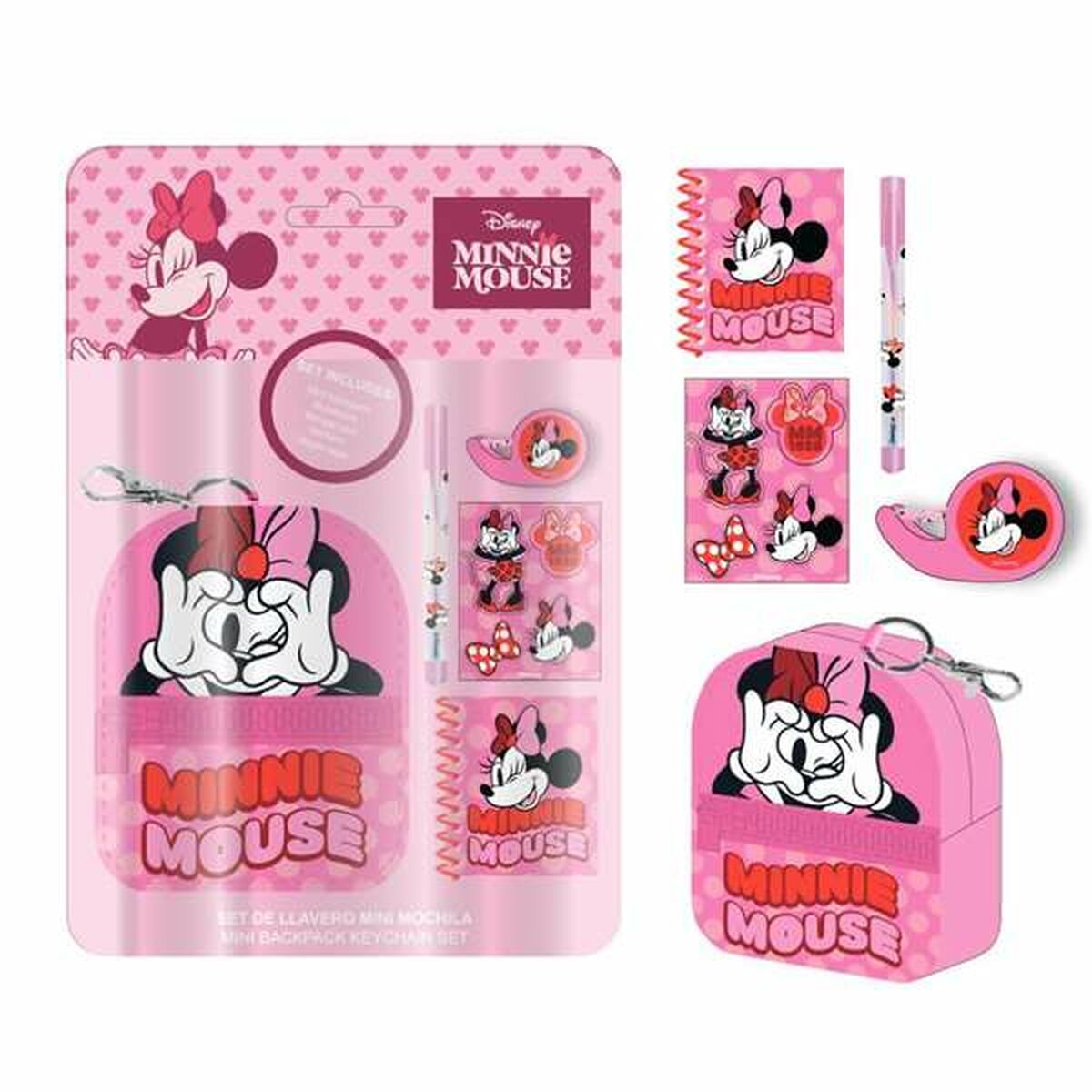 Stationery Set Minnie Mouse 5 Pieces Stationery Set Minnie Mouse 5 Pieces