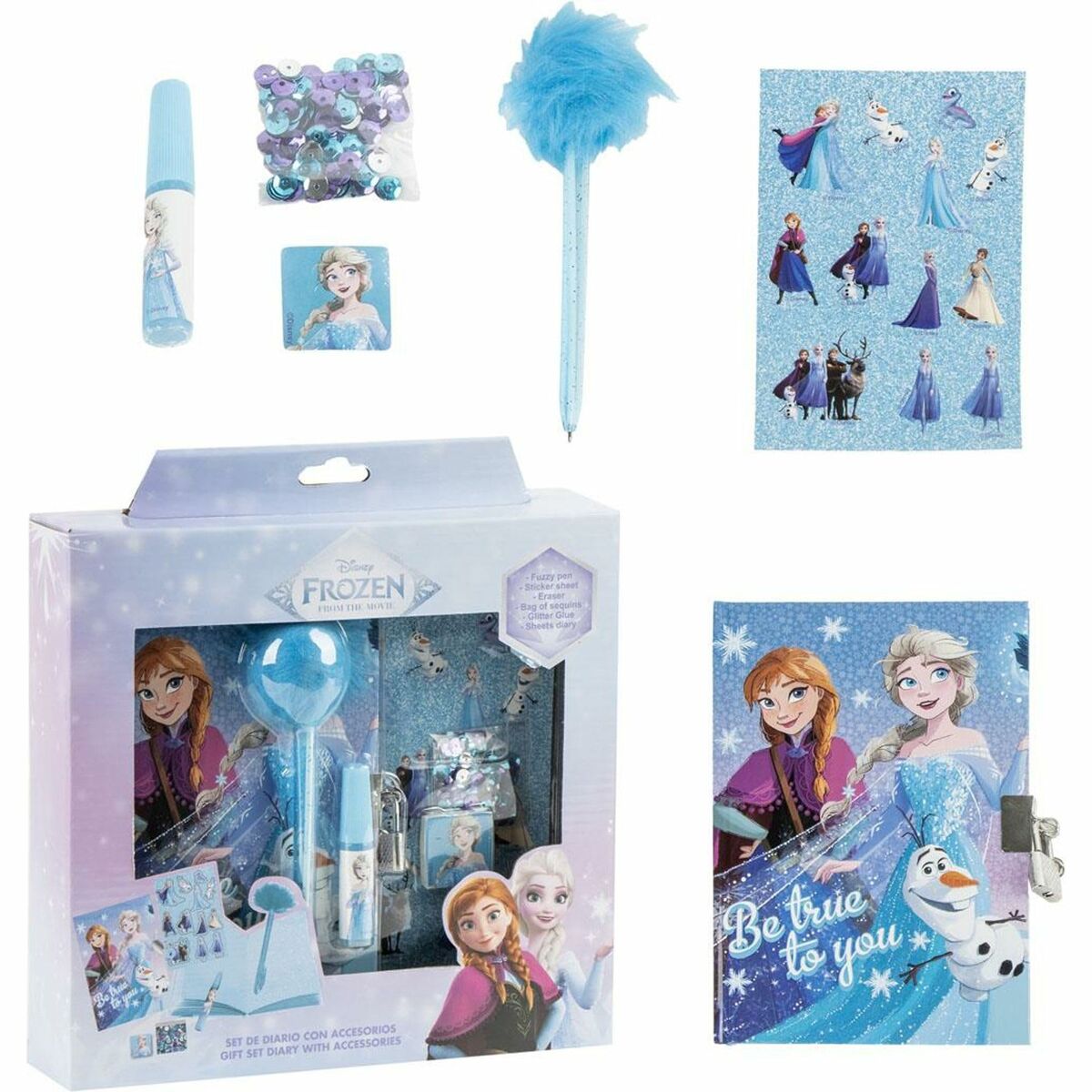 Stationery Set Frozen Multicolour Stationery Set Frozen Multicolour