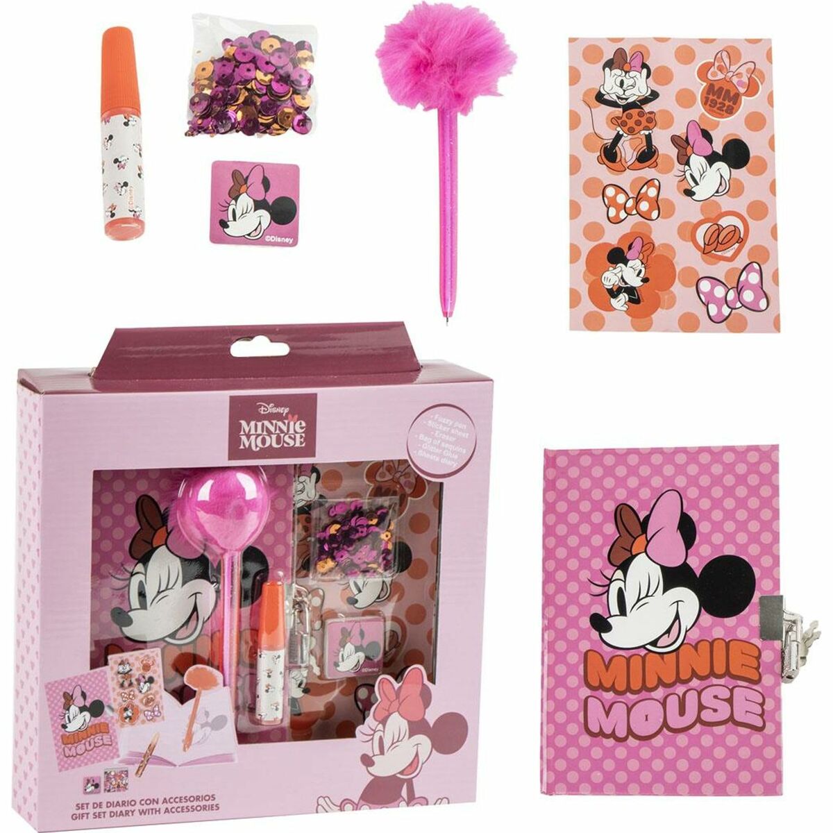Stationery Set Minnie Mouse Multicolour Stationery Set Minnie Mouse Multicolour