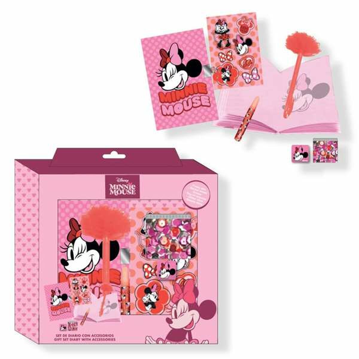 Stationery Set Minnie Mouse Multicolour