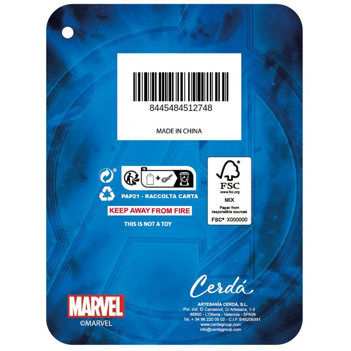 Stationery Set Marvel Blue