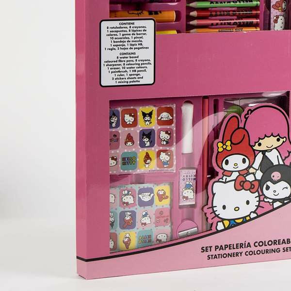 Stationery Set Hello Kitty White