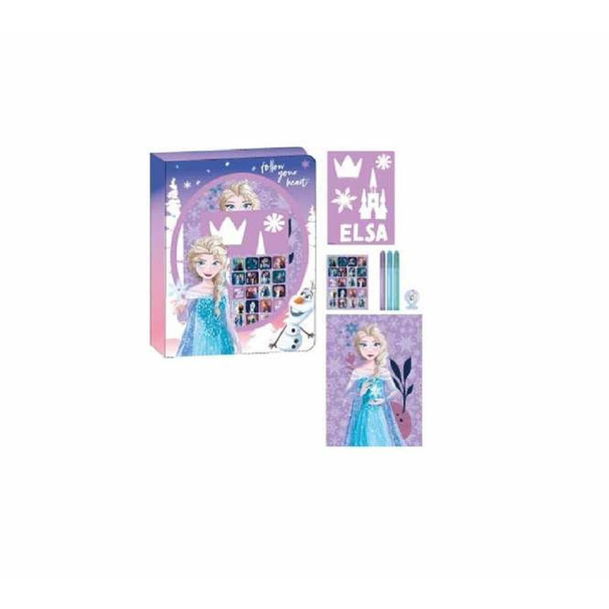 Stationery Set Frozen Multicolour 8 Pieces
