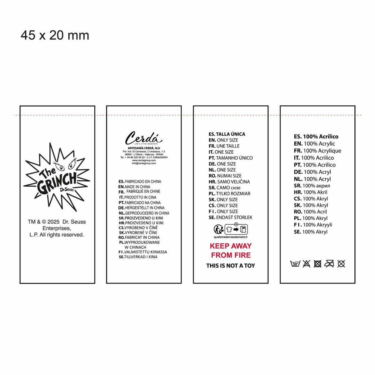 Hat & Gloves The Grinch Green 2 Pieces