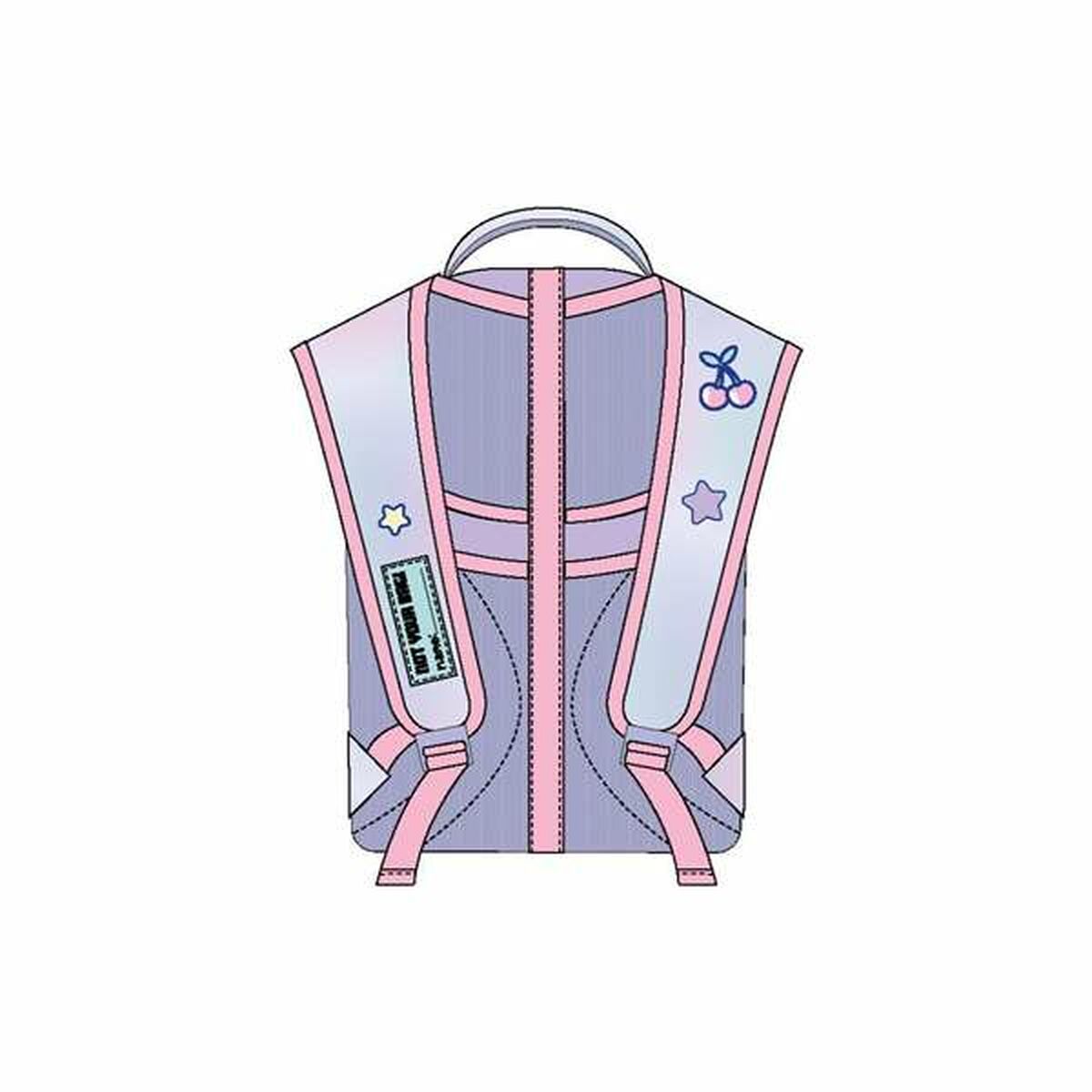 School Bag Stitch Lilac 41 cm