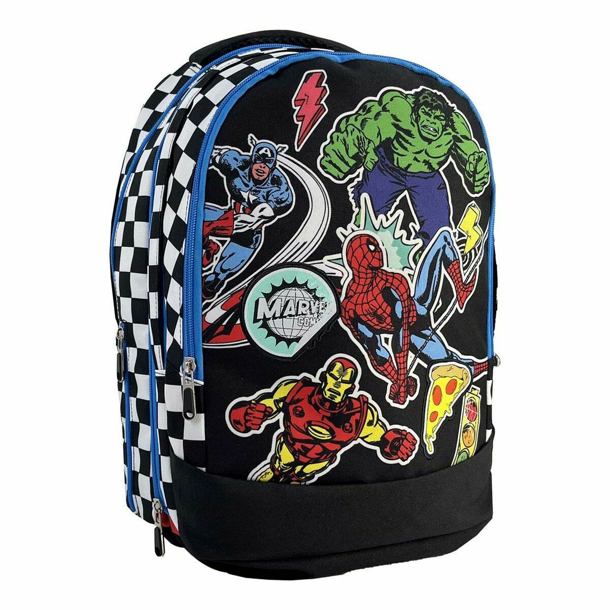 School Bag The Avengers Black 31 x 14 x 41 cm