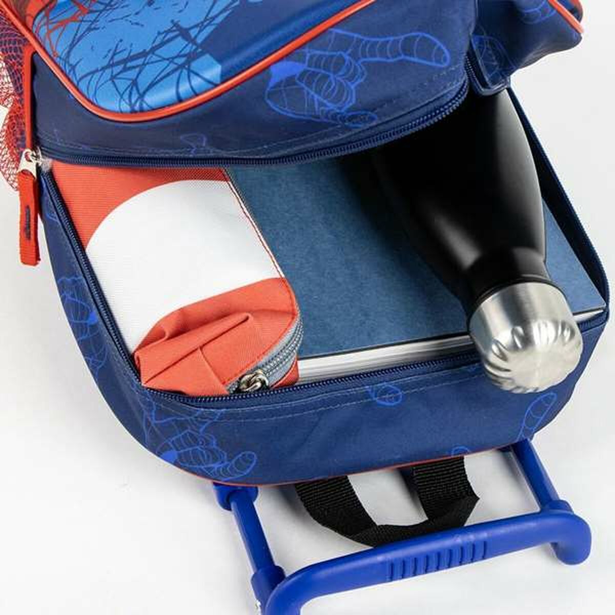 3D School Bag with Wheels Spider-Man Blue 25,0 x 31,0 x 10,0 cm