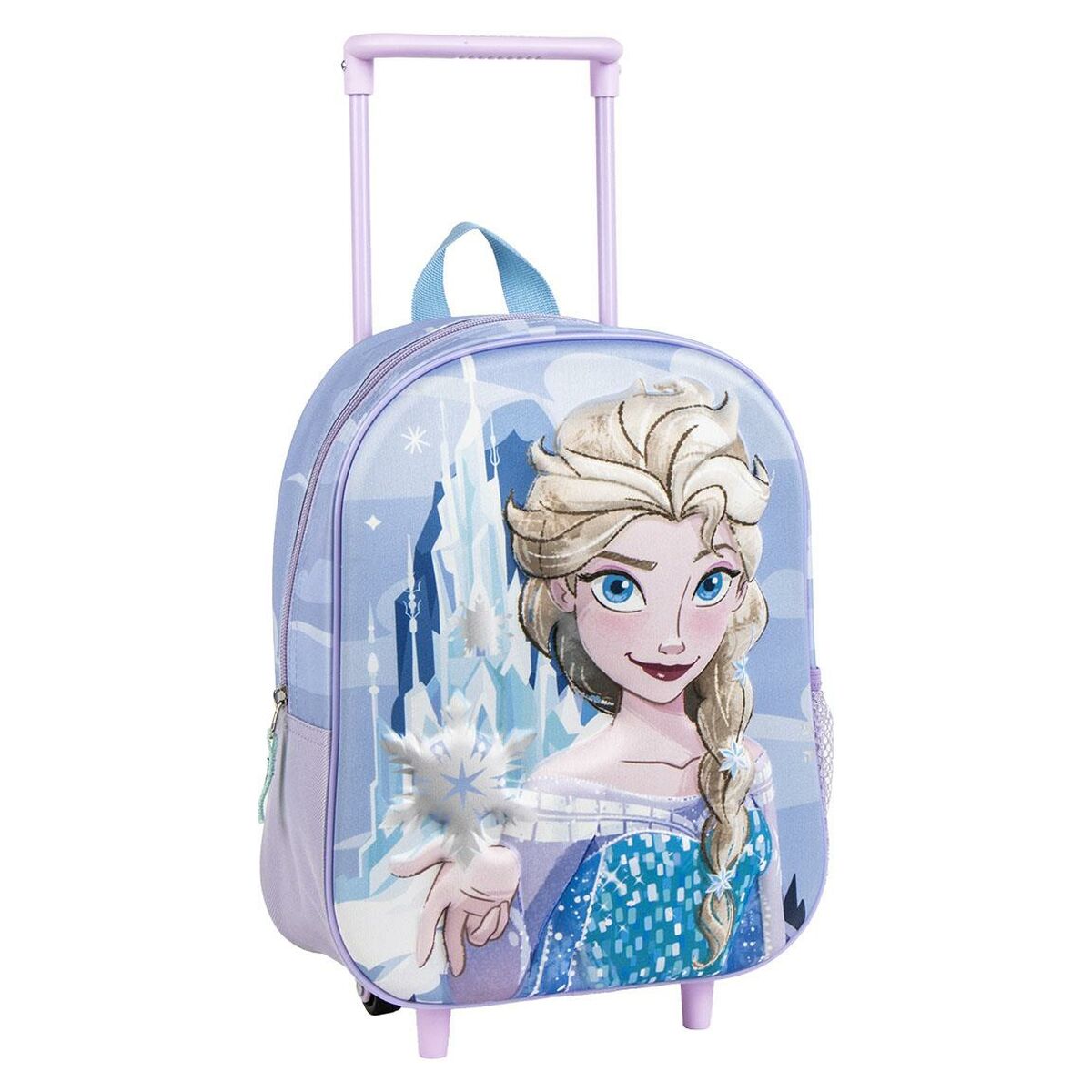 3D School Bag with Wheels Frozen Lilac